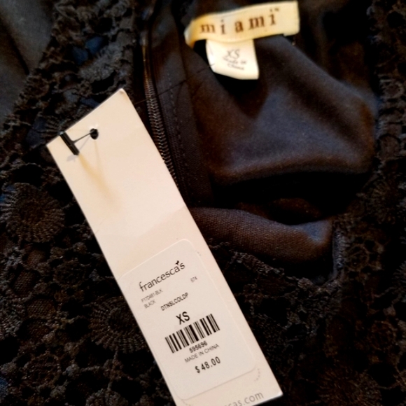 Francesca Black Eyelet Layered Sleeveless Dress - Picture 8 of 10